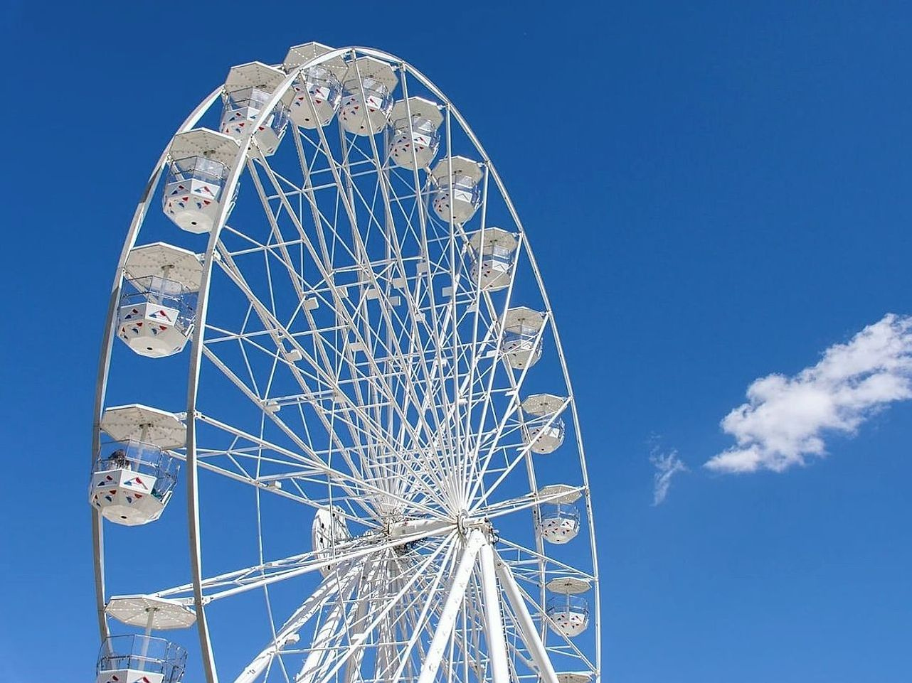 Giros especiais: roda gigante do parque
